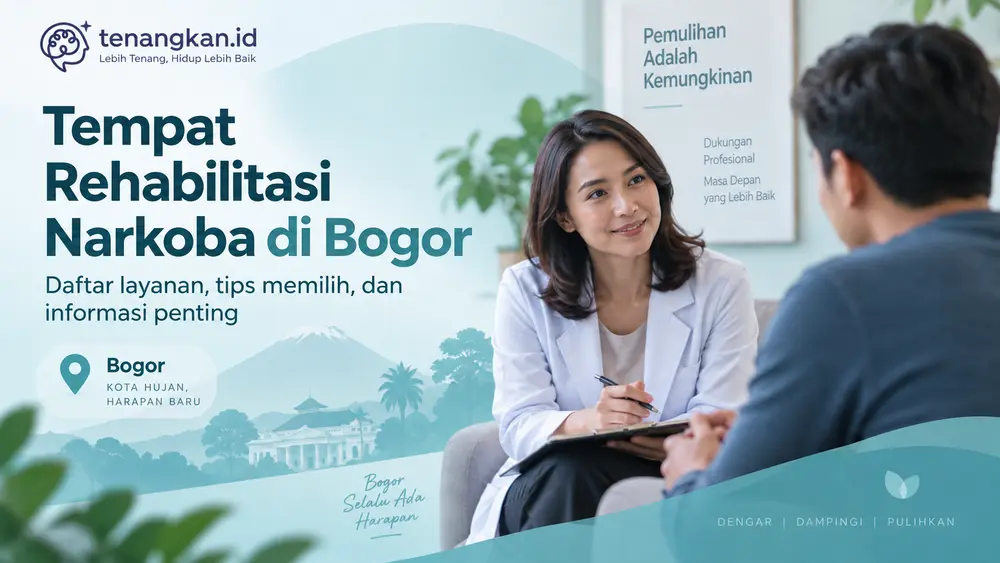 Tempat rehabilitasi narkoba di Bogor dengan layanan rehabilitasi NAPZA dan konsultasi profesional Tenangkan.id